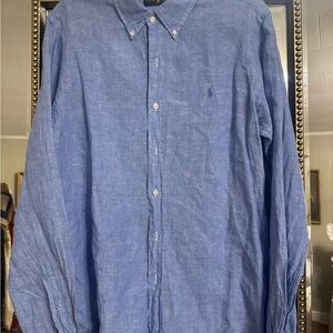 Ralph Lauren Polo Men's Linen Button-Down Shirt